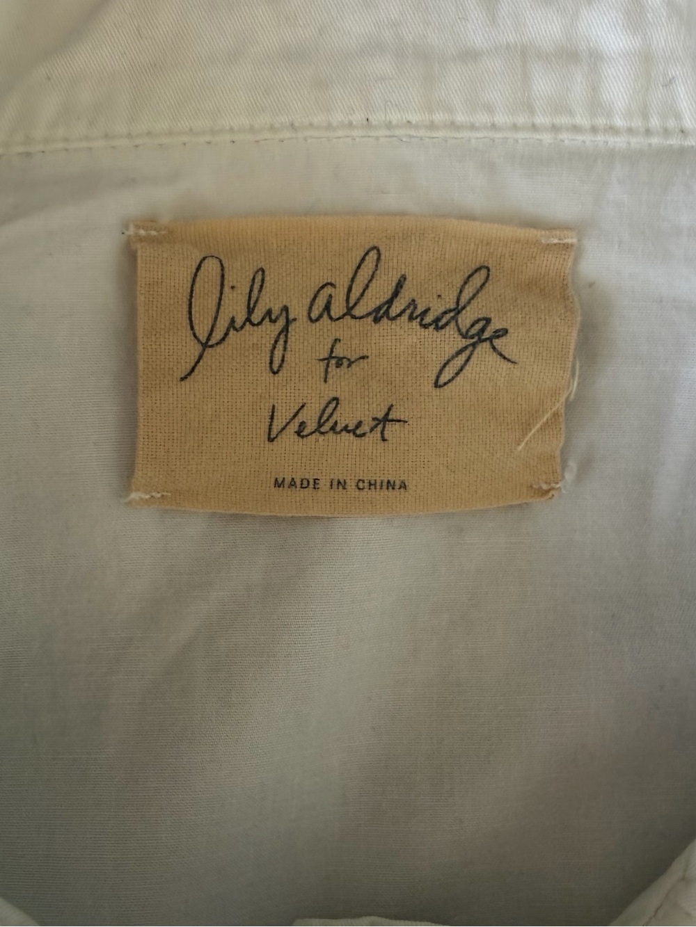 Lily Aldridge for Velvet Ruby Lightweight Utility Army Jacket Ecru size M - Picture 6 of 9